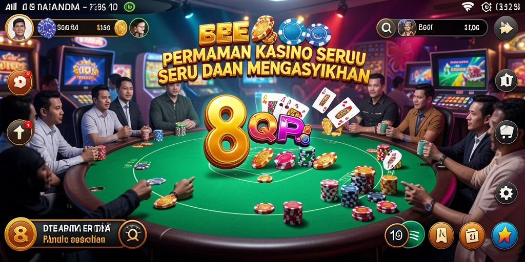 Tampilan gameplay yang menegangkan dan seru di 8QR.