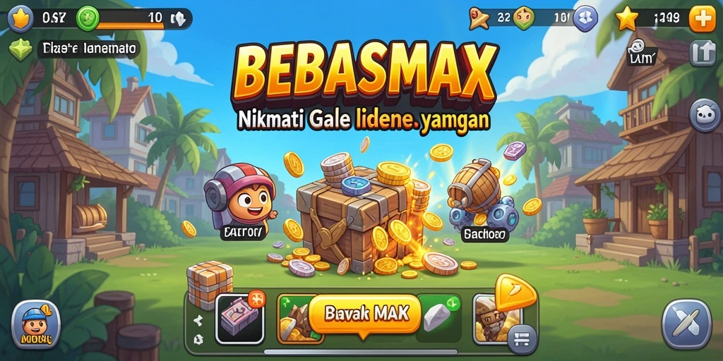 Tampilan gameplay BEBASMAX yang mengasyikkan di dalam permainan Idle.
