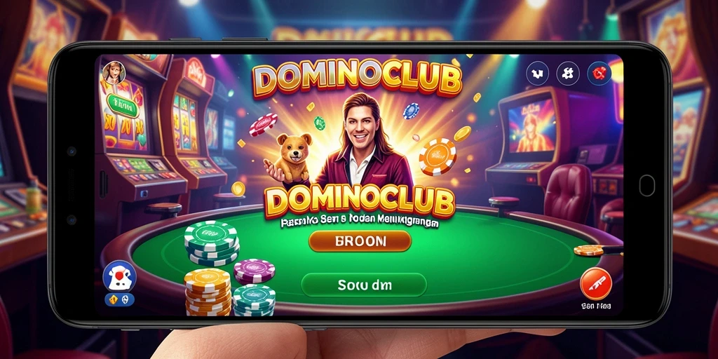 Screenshot utama menampilkan gameplay menarik dari DOMINOCLUB.