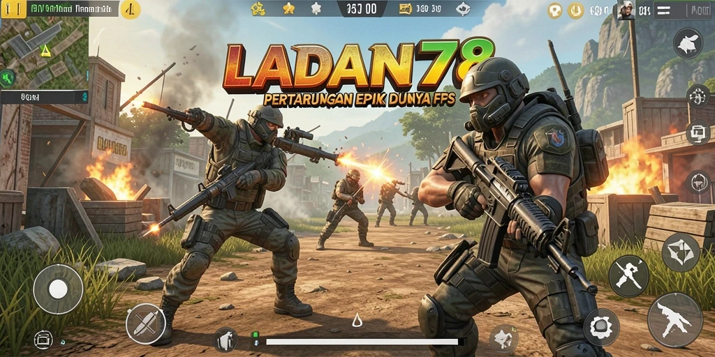 Screenshot menunjukkan momen intens dalam permainan LADANG78.