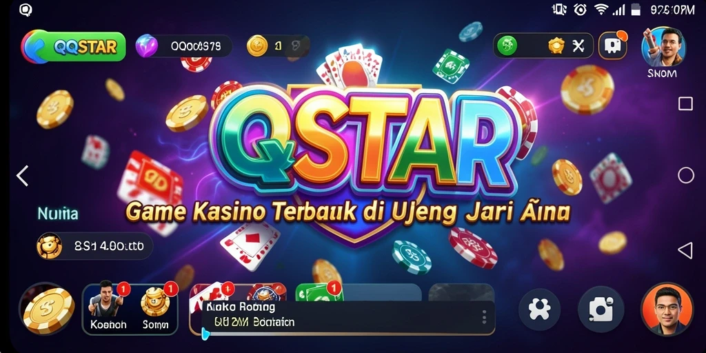 Tampilan gameplay menarik dari aplikasi kasino QQSTAR.