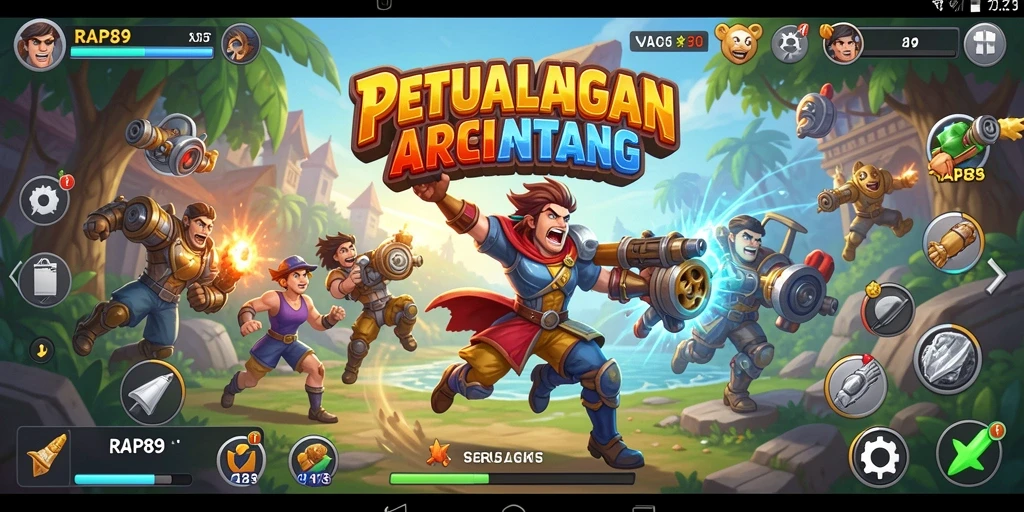 Screenshot gameplay RAP89 dengan aksi seru yang penuh tantangan.