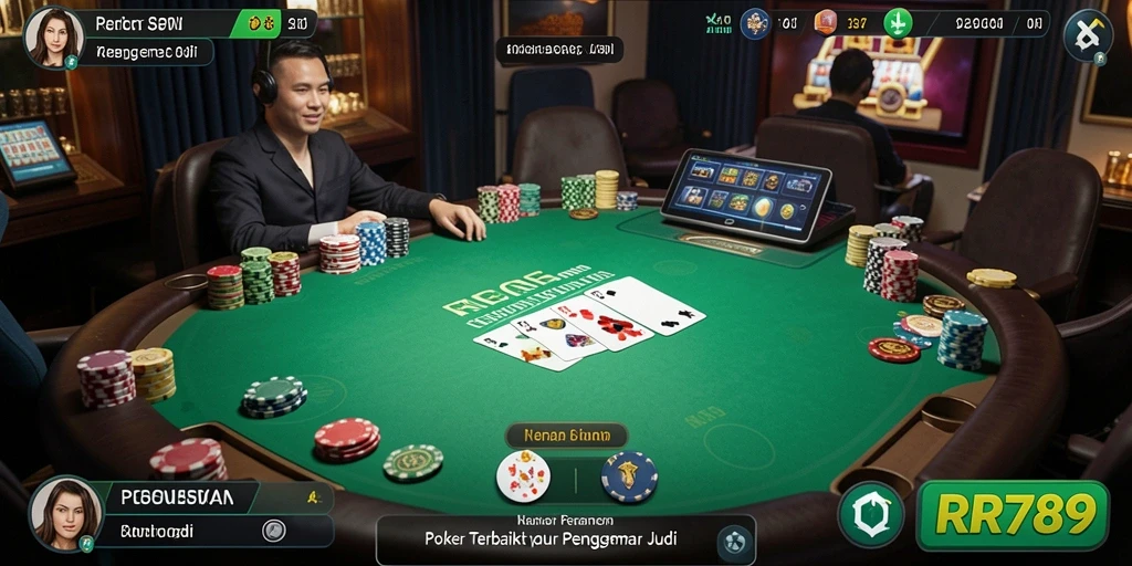 Tampilan gameplay Poker yang seru dalam RR789.