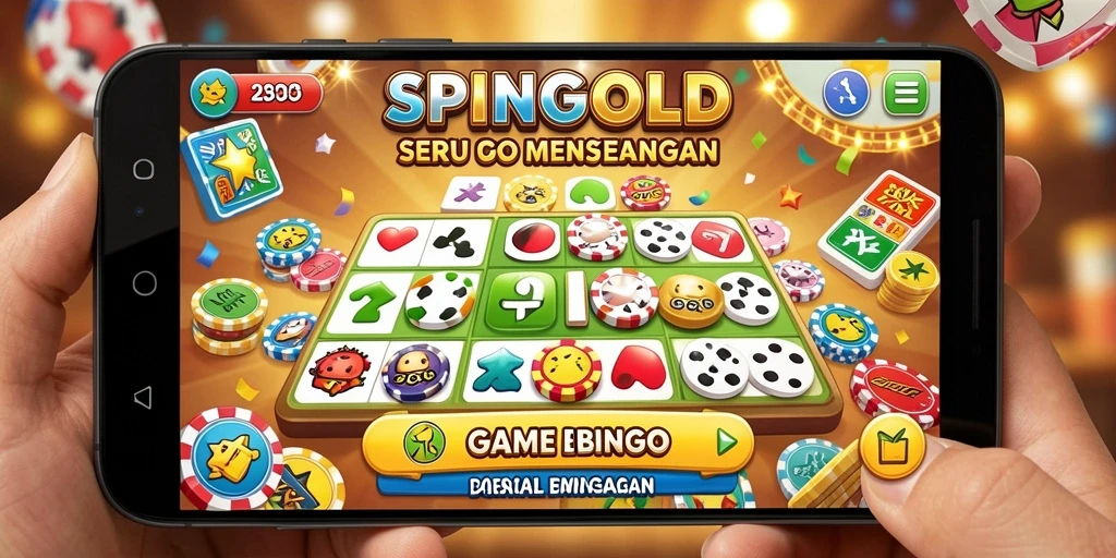 Tampilan gameplay SPINGOLD yang seru dan interaktif.